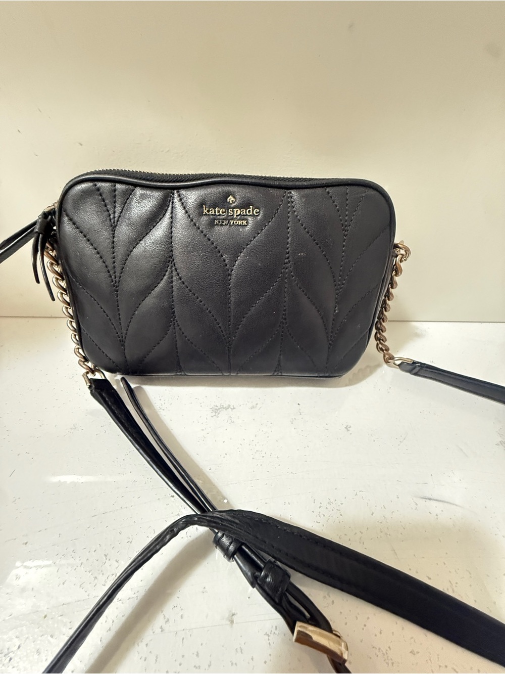 kate spade Black Quilted Crossbody Bag